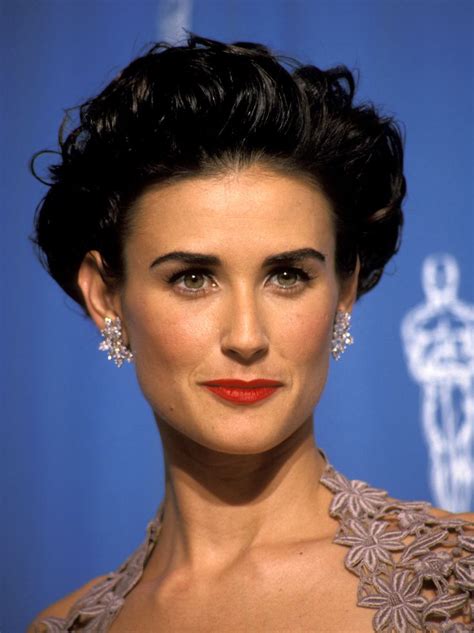 demi moore with short hair|demi moore 90s haircut.